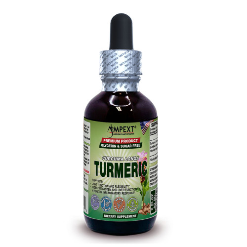 Turmeric Liquid Extract, Organic Turmeric (Curcuma Longa) Dried Rhizome Tincture
