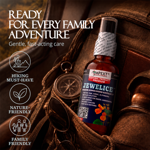 JewelIce™ Soothing Oak & Ivy Spray – Fresh Jewelweed Extract (Impatiens capensis), 2 fl.oz