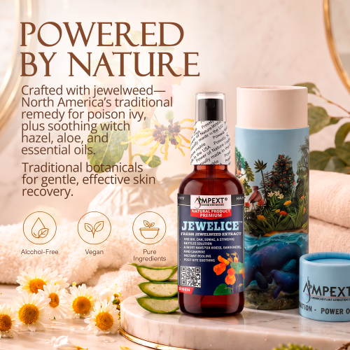 JewelIce™ Soothing Oak & Ivy Spray – Fresh Jewelweed Extract (Impatiens capensis), 2 fl.oz