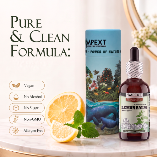 Lemon Balm Glycerite (Melissa officinalis) – Alcohol-Free Flaxseed Glycerin Full-Spectrum Liquid Extract