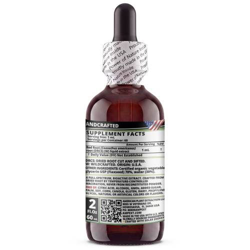 Red Root Glycerite (Ceanothus americanus) – Alcohol-Free Flaxseed Glycerin Full-Spectrum Liquid Extract Red Root Glycerite (Ceanothus americanus) – Alcohol-Free Flaxseed Glycerin Full-Spectrum Liquid Extract