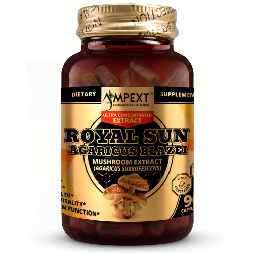 Royal sun Agaricus Blazei (Agaricus subrufescens) Mushroom Extract, 90ct