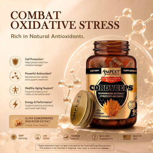 Cordyceps  (Cordyceps militaris) Mushroom Extract, 90ct