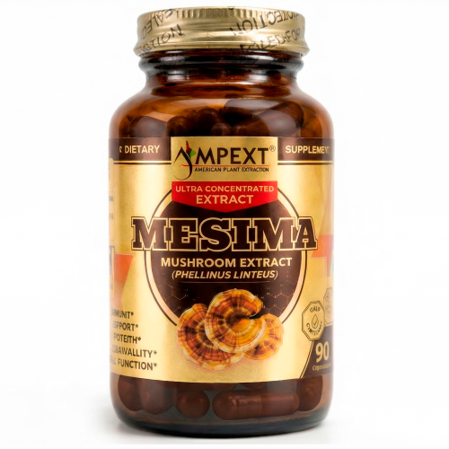 Mesima - Black Hoof (Phellinus linteus) Mushroom Extract, Extremly rich in Beta-Glucans - 30%, 90ct