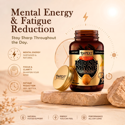 Lion’s Mane (Hericium erinaceus) Mushroom Extract, 90ct