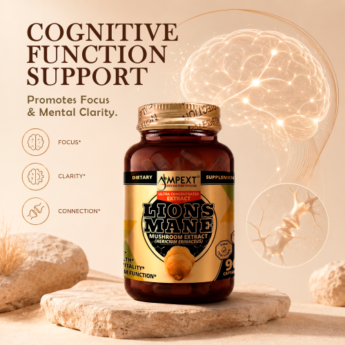 Lion’s Mane (Hericium erinaceus) Mushroom Extract, 90ct
