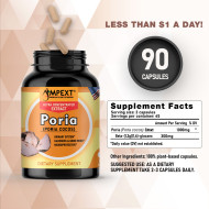 Poria (Poria cocos) Mushroom Extract, 90ct Poria (Poria cocos) Mushroom Extract, 90ct