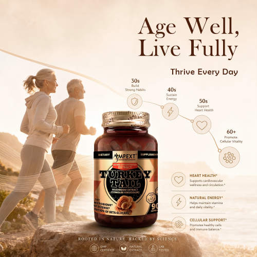 Turkey Tail (Trametes versicolor) Mushroom Extract, 90ct