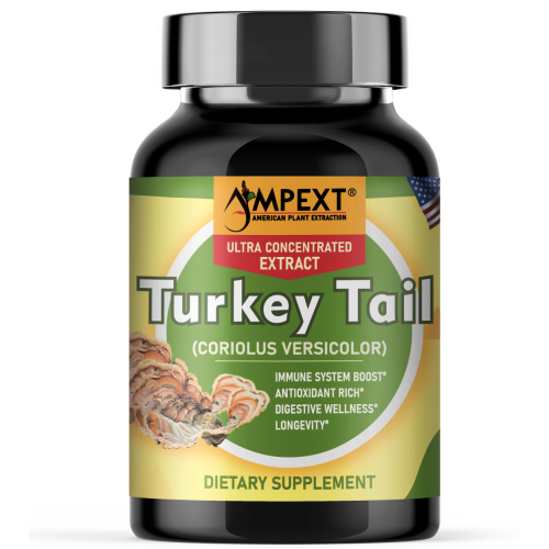 Turkey Tail (Trametes versicolor) Mushroom Extract, 90ct