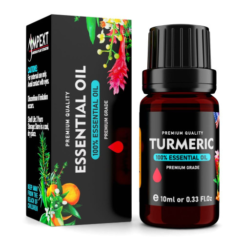 Turmeric (Curcuma longa) 100% Essential Oil, Premium Grade, 10ml