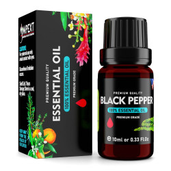 Black Pepper (Piper nigrum) 100% Essential Oil, Premium Grade, 10ml Black Pepper (Piper nigrum) 100% Essential Oil, Premium Grade, 10ml