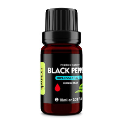 Black Pepper (Piper nigrum) 100% Essential Oil, Premium Grade, 10ml Black Pepper (Piper nigrum) 100% Essential Oil, Premium Grade, 10ml