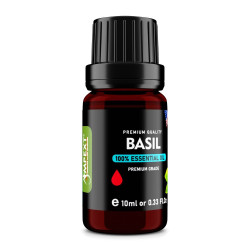 Basil (Ocimum basilicum) 100% Essential Oil, Premium Grade, 10ml Basil (Ocimum basilicum) 100% Essential Oil, Premium Grade, 10ml