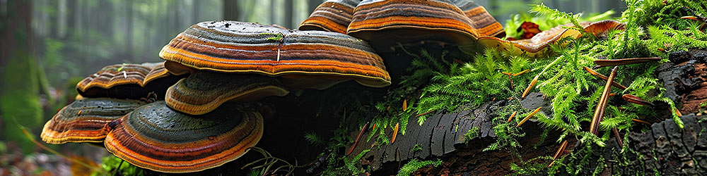 Black Hoof Phellinus Linteus mushrooms